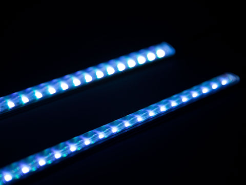 Kit de 4 barras translÃºcidas LED 5050 SMD RGB