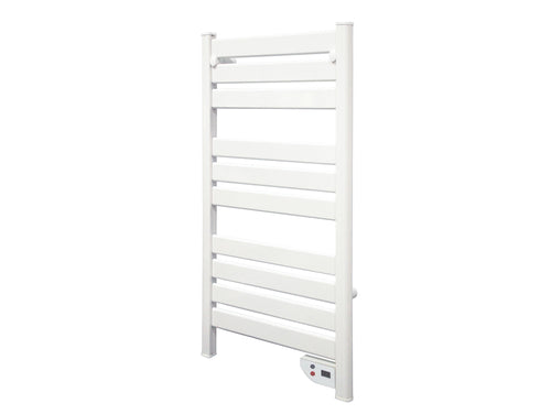 Toallero Eléctrico mural 500W en aluminio, blanco, display LED