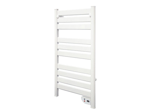 Toallero Eléctrico mural 500W en aluminio, blanco, display LED