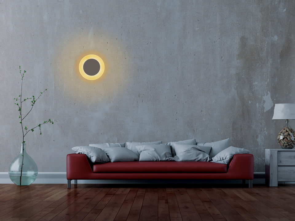 Aplique LED de pared en forma de luna y luz cálida 6 W
