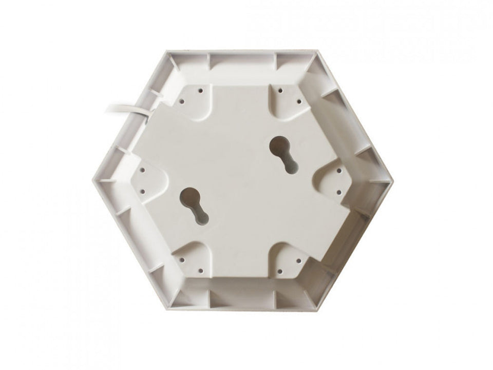 Base LED enlazable hexagonal blanco  320x370mm_3