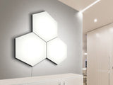 Base LED enlazable hexagonal blanco  320x370mm_4
