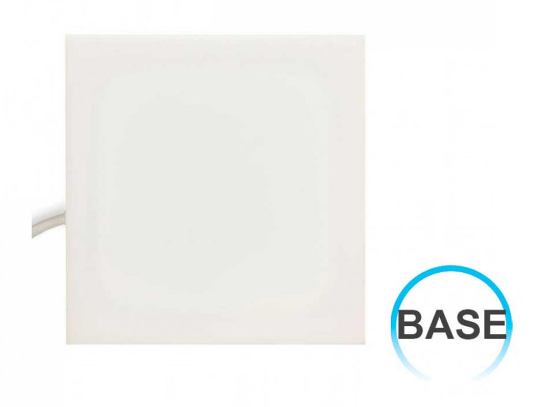Base LED 3.5W enlazable cuadrada luz blanca neutra 15x15cm