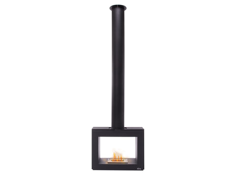 Chimenea de etanol de techo en acero negro