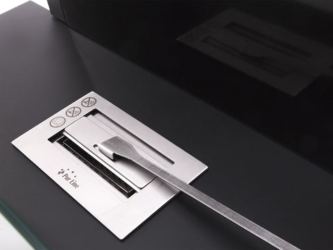 Chimenea de etanol diseño de mesa en acero negro