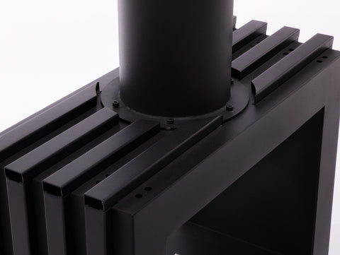 Chimenea de etanol de techo en acero negro