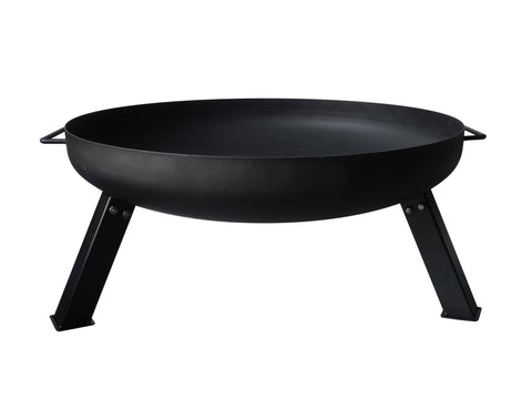 Brasero de exterior con patas en acero negro