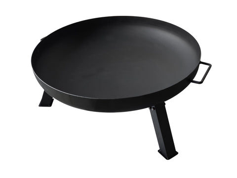 Brasero de exterior con patas en acero negro