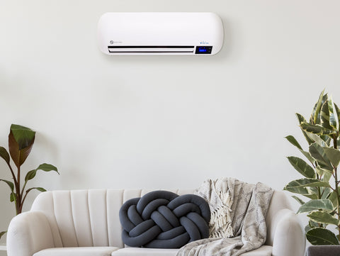 Calefactor split cerámico 2000 W con mando a distancia y temporizador
