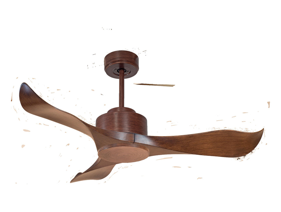 Ventilador de techo Reversible Termostato Wifi Motor DC Techos Inclinados Mando a Distancia Adaptador 2/3 Aspas Hypersilence Memoria