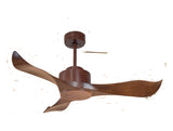 Ventilador de techo Reversible Termostato Wifi Motor DC Techos Inclinados Mando a Distancia Adaptador 2/3 Aspas Hypersilence Memoria