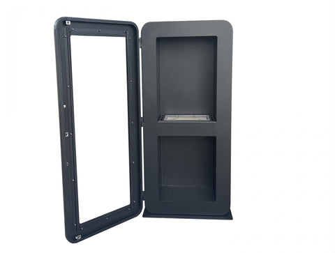 Estufa de etanol vertical con puerta de seguridad