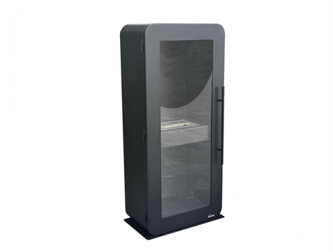 Estufa de etanol vertical con puerta de seguridad