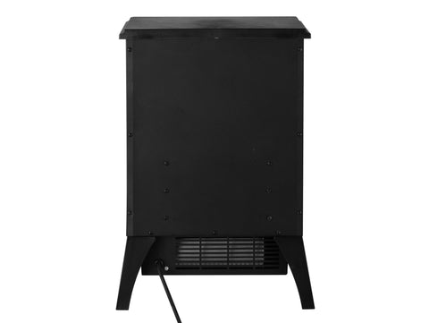 Chimenea eléctrica 2kW diseño clásico en negro