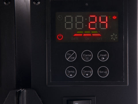 Chimenea eléctrica con calefacción - Chimenea con potencia de 2000W.