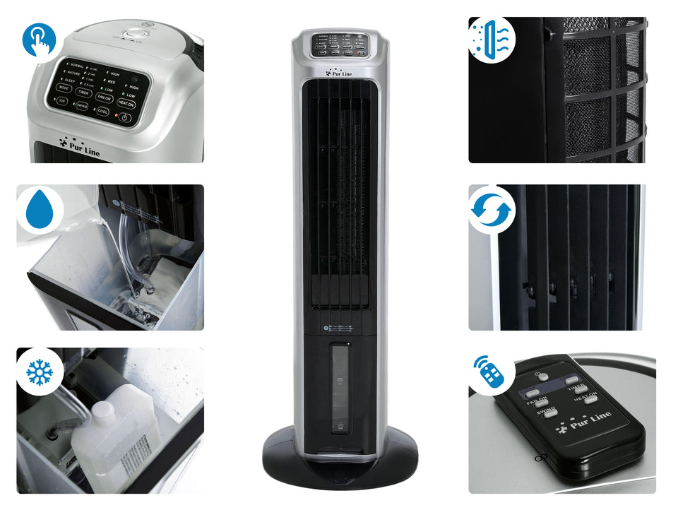 Climatizador evaporativo, calefacci?n, ionizaci?n, Rafy 82, ideal para dormitorios u oficinas, Purline_2