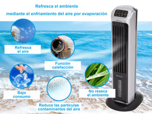 Climatizador evaporativo, calefacci?n, ionizaci?n, Rafy 82, ideal para dormitorios u oficinas, Purline_4
