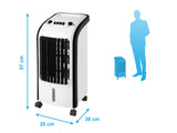 Climatizador evaporativo, ventilador, humidificador, purificador de aire de 60W para superficies de 15m2_6