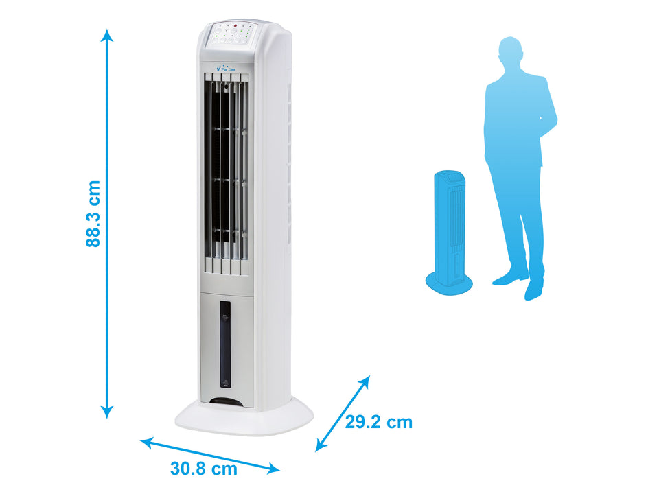 Climatizador evaporativo/ ionizador, Rafy 79, fácil de usar, 70 W, 3 velocidades, Purline._4