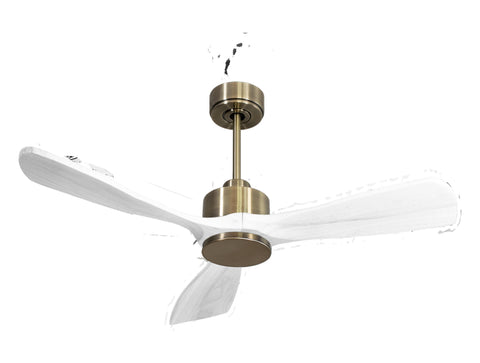 Ventilador de techo Modo Invierno/Verano Termostato Wifi Motor DC Techos Inclinados Mando a Distancia Hypersilence Memoria FullWood
