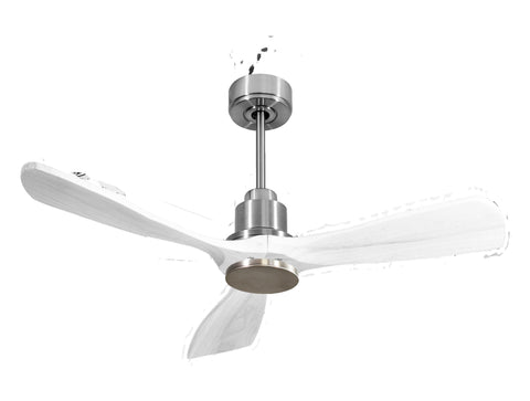 Ventilador de techo Modo Invierno/Verano Termostato Wifi Motor DC Techos Inclinados Mando a Distancia Hypersilence Memoria FullWood