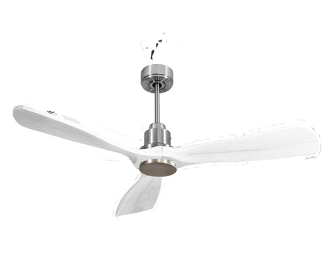 Ventilador de techo Modo Invierno/Verano Termostato Wifi Motor DC Techos Inclinados Mando a Distancia Hypersilence Memoria FullWood