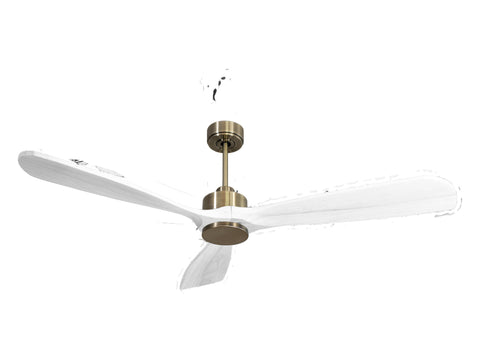 Ventilador de techo Modo Invierno/Verano Termostato Wifi Motor DC Techos Inclinados Mando a Distancia Hypersilence Memoria FullWood