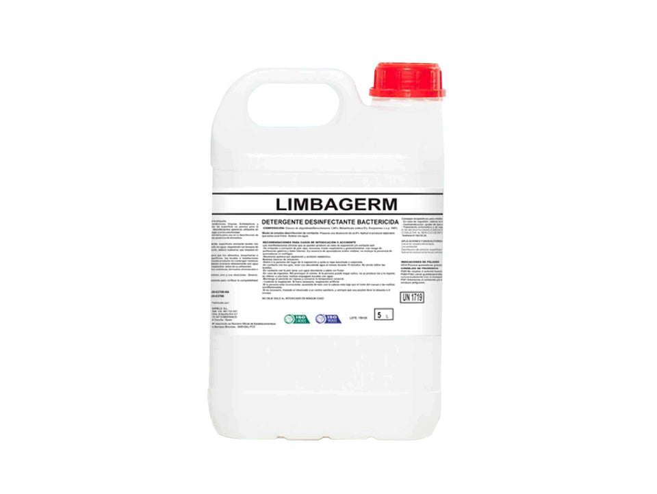 Detergente desinfectante de alimentos, suelos y superficies, garrafa de 5L