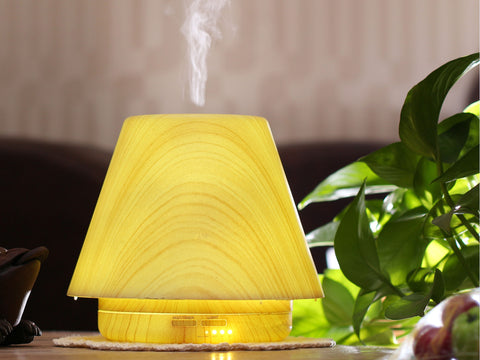 Difusor de aromas ultrasónico de 12W con selector de luz LED y forma de lámpara_7