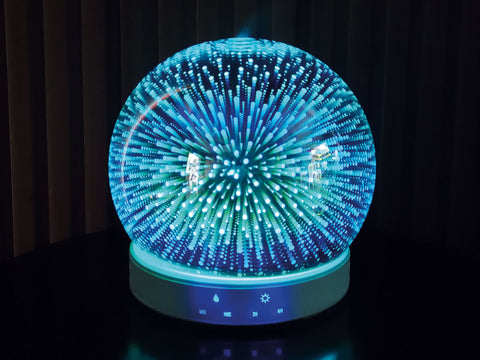 Difusor de aromas ultrasónico de 12W con luz LED efecto 3D_4