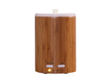 Difusor de aromas ultrasónico de bambú de 12W con selector de luz LED