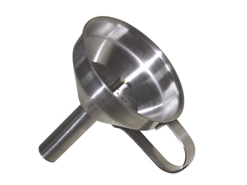 Embudo de acero inoxidable para facilitar el llenado_1