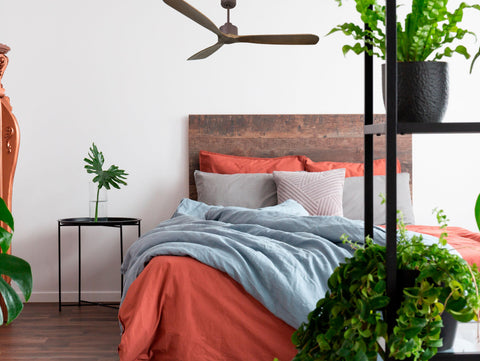 Ventilador de techo Reversible Termostato Wifi Motor DC Techos Inclinados Mando a Distancia Hypersilence Memoria FullWood 4