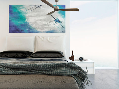 Ventilador de techo Reversible Termostato Wifi Motor DC Techos Inclinados Mando a Distancia Hypersilence Memoria FullWood 7