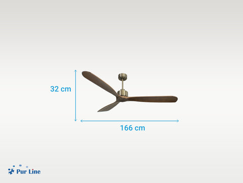Ventilador de techo Reversible Termostato Wifi Motor DC Techos Inclinados Mando a Distancia Hypersilence Memoria FullWood 5