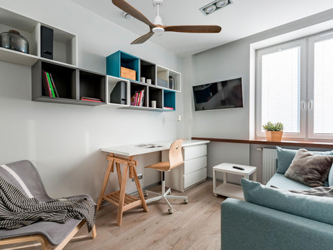 Ventilador de techo Reversible Termostato Wifi Motor DC Techos Inclinados Mando a Distancia Hypersilence Memoria FullWood 2