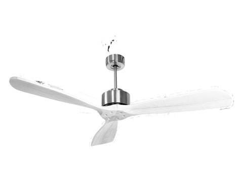 Ventilador de techo Modo Invierno/Verano Termostato Wifi Motor DC Techos Inclinados Mando a Distancia Hypersilence Memoria FullWood