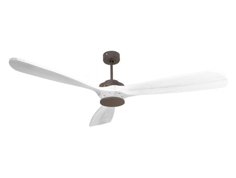 Ventilador de techo Reversible Termostato Wifi Motor DC Techos Inclinados Mando a Distancia Hypersilence Memoria FullWood