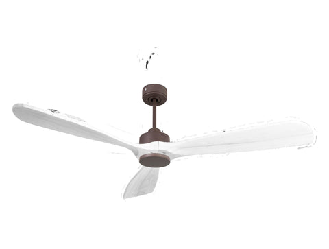 Ventilador de techo Modo Invierno/Verano Termostato Wifi Motor DC Techos Inclinados Mando a Distancia Hypersilence Memoria FullWood