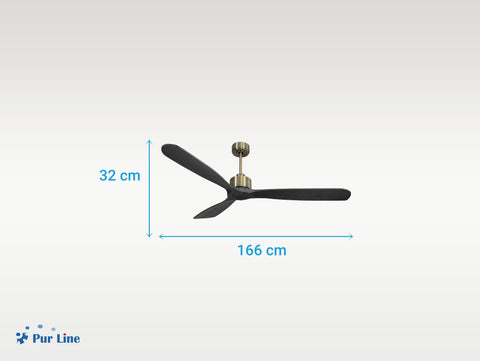 Ventilador de techo Reversible Termostato Wifi Motor DC Techos Inclinados Mando a Distancia Hypersilence Memoria FullWood 2