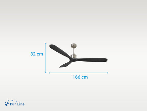 Ventilador de techo Reversible Termostato Wifi Motor DC Techos Inclinados Mando a Distancia Hypersilence Memoria FullWood 6