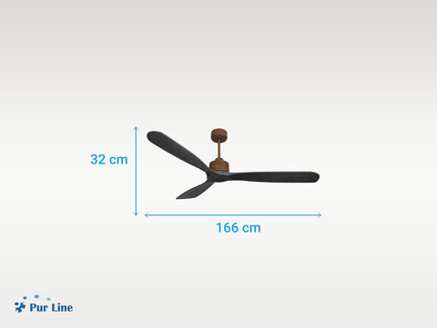 Ventilador de techo Reversible Termostato Wifi Motor DC Techos Inclinados Mando a Distancia Hypersilence Memoria FullWood 4