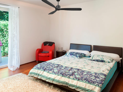 Ventilador de techo Reversible Termostato Wifi Motor DC Techos Inclinados Mando a Distancia Hypersilence Memoria FullWood 5