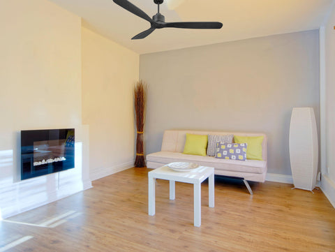 Ventilador de techo Reversible Termostato Wifi Motor DC Techos Inclinados Mando a Distancia Hypersilence Memoria FullWood 7