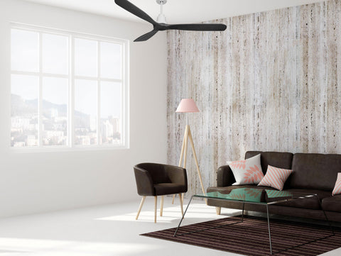 Ventilador de techo Reversible Termostato Wifi Motor DC Techos Inclinados Mando a Distancia Hypersilence Memoria FullWood 3