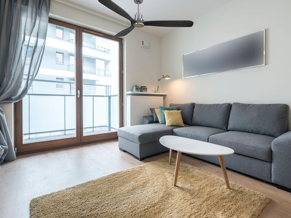 Ventilador de techo Reversible Termostato Wifi Motor DC Techos Inclinados Mando a Distancia Hypersilence Memoria FullWood 2