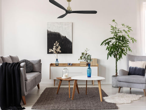 Ventilador de techo Reversible Termostato Wifi Motor DC Techos Inclinados Mando a Distancia Hypersilence Memoria FullWood 6