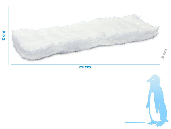 Esponja de fibra cerámica 29x9cm para Chimenea de etanol