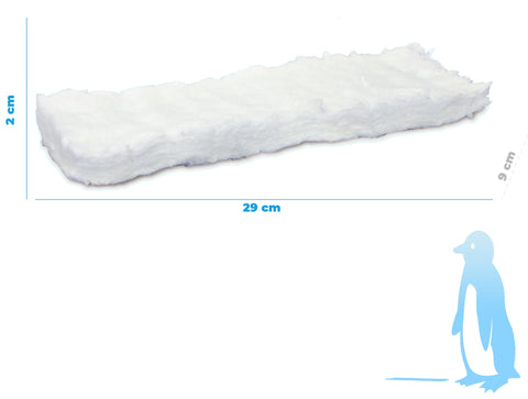 Esponja de fibra cerámica 29x9cm para Chimenea de etanol