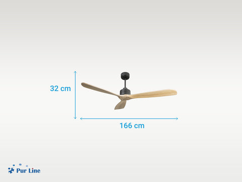 Ventilador de techo Reversible Termostato Wifi Motor DC Techos Inclinados Mando a Distancia Hypersilence Memoria FullWood 4